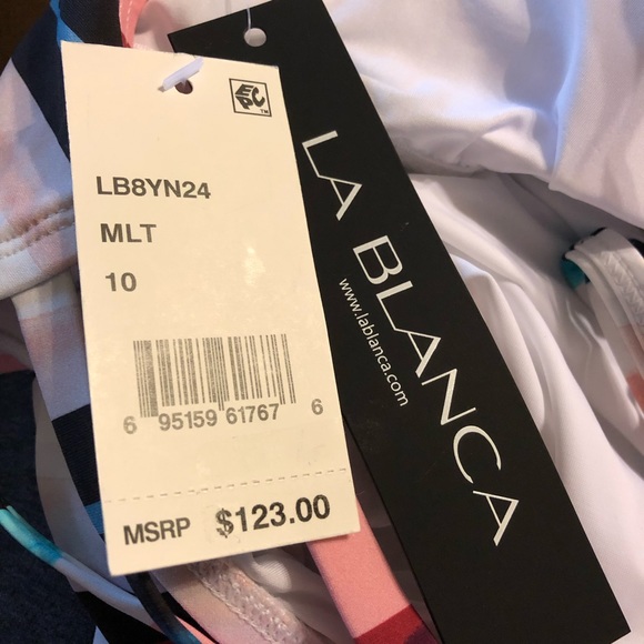 La Blanca Meridian Halter One-Piece Swimsuit NWT - Picture 4 of 7